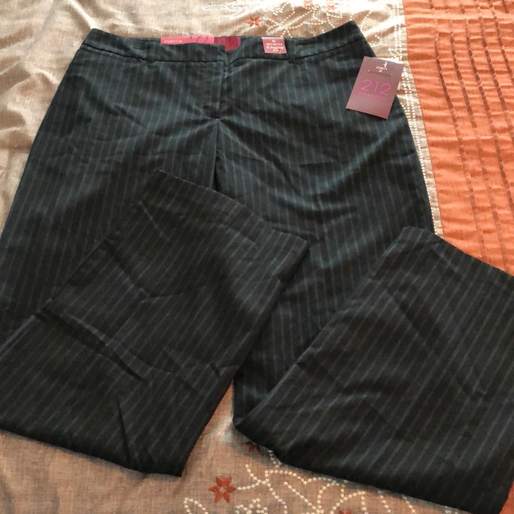 NWT Black Pinstriped Dress Pants